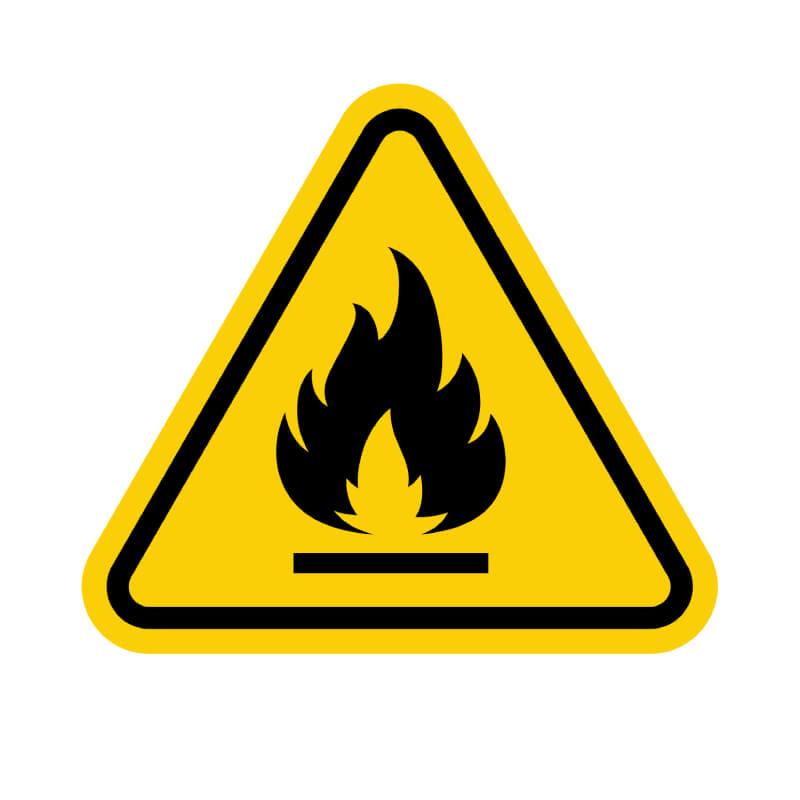 Fire warning sign